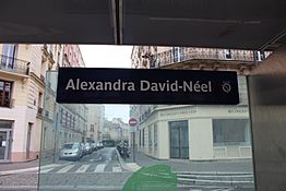 Station Tramway Ligne 3a Alexandra David-Néel Paris 5