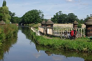 Stretton Aqueduct on the Shropshire Union Canal (31 July 2007)