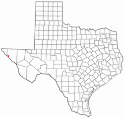 Location of Fort Hancock, Texas