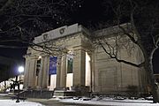 University of Michigan Museum of Art at night