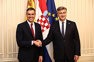 Visita del presidente del Gobierno Pedro Sánchez a Croacia en 2021 (2)