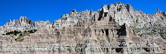 White River Badlands of South Dakota panorama
