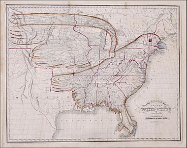 1833 Eagle Map of the U.S.