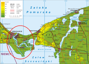 Location of Świnoujście