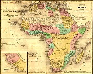 African Map in 1840