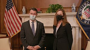 Amy Coney Barrett and Todd Young