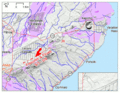 Animation of Kīlauea Lower East Rift Zone Fissures and Flows