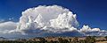 Anvil shaped cumulus panorama edit crop