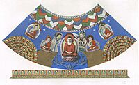 Bamiyan, the Buddha and devotee in caftan
