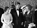 Baroness Thatcher with the Queen and President Reagan (8639737071)