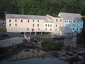Old mill buildings in Bethel, Vermont