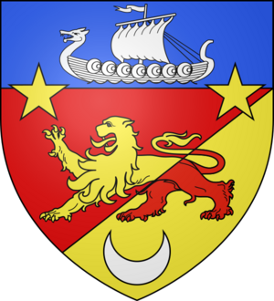 Blason ville fr Méry-Bissière-en-Auge (Calvados)