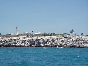 Booby Island Lightstation from the sea