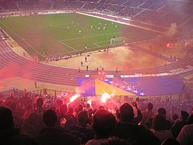 Bosnia Soccer Fans at King Baudouin Stadium Brussels