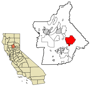 Location of Berry Creek in Butte County, California.