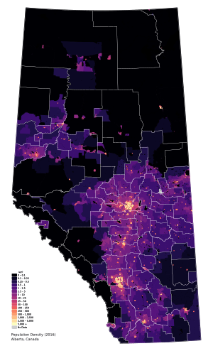 Canada Alberta Density 2016 CB