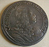Cosimo III granduke of tuscany coins, 1670-1723, piastra 1680