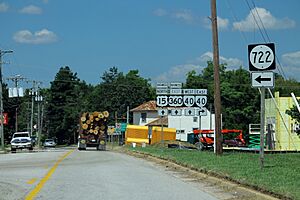 Entering Keysville from King Street