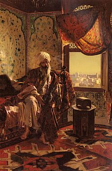 Ernst Rudolf Smoking The Hookah