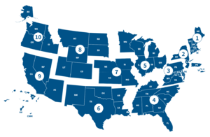 Fema regions map