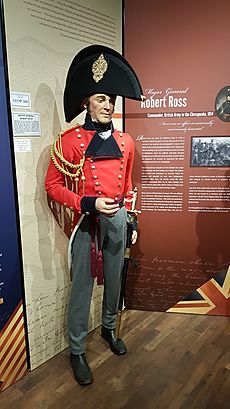 Figure of Major General Robert Ross in 1814