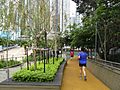 HK Ap Lei Chau Wind Tower Park 鴨脷洲風之谷公園 visitors 緩跑徑 Jogging track April-2012