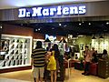 HK Causeway Bay Hysan Place at Lee Gardens mall shop Dr Martens visitors Aug-2012