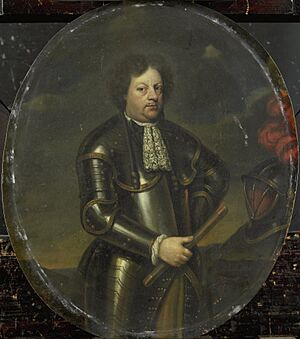 Hans Willem, baron van Aylva (1635-91). Generaal-majoor, genoemd 'de ontzaglijke generaal' Rijksmuseum SK-A-1401