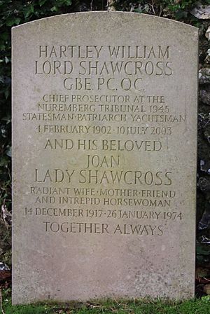 Hartley Shawcross Gravestone