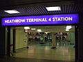 Heathrow Terminal 4 tube entrance