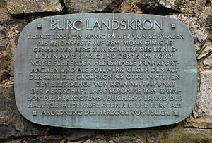 Heppingen Landskrone plaque