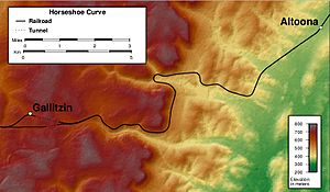 Horseshoe Curve map