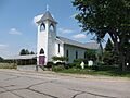 Immaculate Conception Catholic Church (North Lewisburg, Ohio) - exterior, front quarter view
