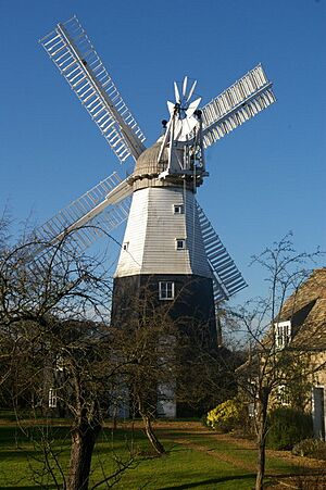 Impington windmill with sails