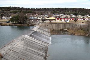 Ingram Dam with town in the background