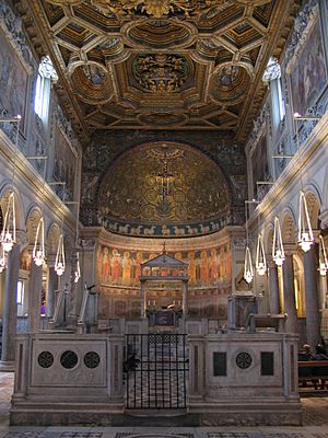 Interior of San Clemente, Rome