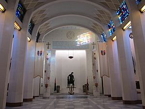 Interior of the National War Memorial June 2012