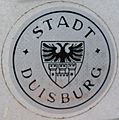 Kfz-Zulassungsplakette Stadt Duisburg SecuRasta