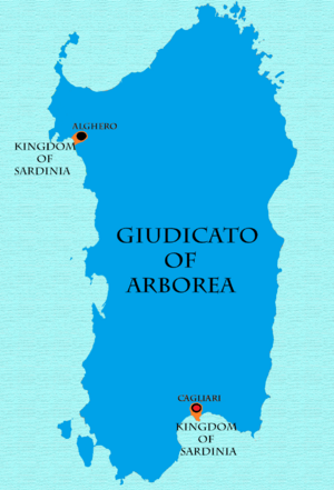 Kingdom of Sardinia 1368-1388 -- 1392-1409