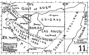 Las Anod-Nogal District 1950