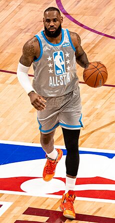 LeBron James at the 2022 NBA All-Star Game