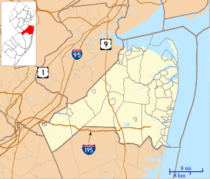 Freehold Township, New Jersey is located in Monmouth County, New Jersey