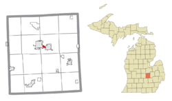 Location within Shiawassee County