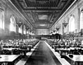 Main Reading Room of the New York City Public Library on 5th Avenue ca, 1910-1920