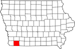 State map highlighting Page County