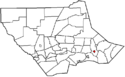 Map of Lycoming County Pennsylvania Highlighting Hughesville.png