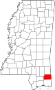 State map highlighting George County