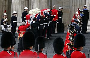 Margaret Thatcher coffin at St. Pauls X8A2604