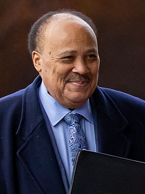 Martin Luther King III at the unveiling of The Embrace 52625621619 o (1).jpg