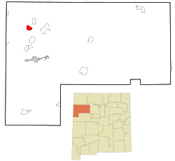 Location of Nakaibito, New Mexico